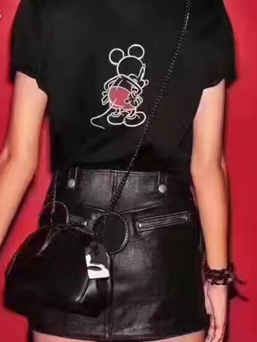 Coach Mickey Kisslock Black Leather Mini Bag - Picture 3 of 13